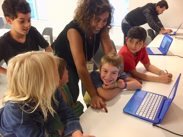 Volunteering as Mentors for Kids Learning Code